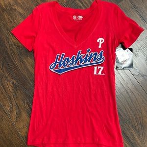 Women’s Philadelphia Phillies Hoskins V-Neck Tee